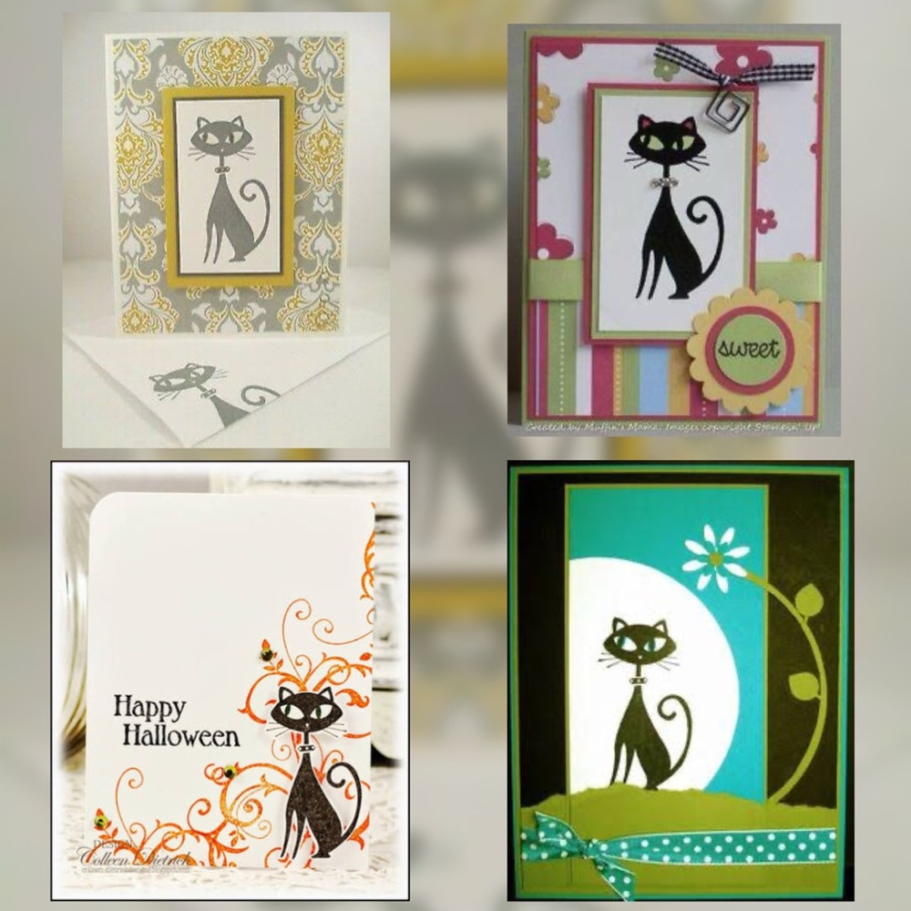 ✨Stampin’Up • “Cool Cat” Wood Mounted Rubber Stamp Set - Picture 4 of 8
